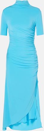 Alaia Draped asymmetric midi dress