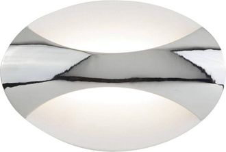 Searchlight Applique led 1 luce integrata Cromo, Bianco sabbia - Searchlight