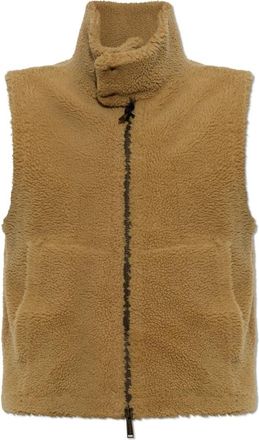 Dsquared2 Leren Gilet - Heren - Bodywarmers - Bruin - XL - Jassen