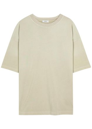 A Gold E Agolde Portman Cotton T-shirt - Light Green - XL