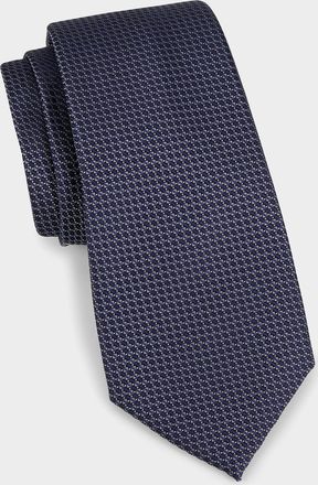 Canali Men & apos;s Neat Silk Tie