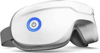 No Brand Masajeador Ocular Con Calor - Antifaz Bluetooth Con Funci&oacute;n De M&uacute;sica - Masajeador Facial - Alivia Las Migra&ntilde;as Y Los Dolores De Cabeza - Mejora El Su