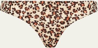 Vilebrequin Turtles Leopard Jersey Bikini Bottoms