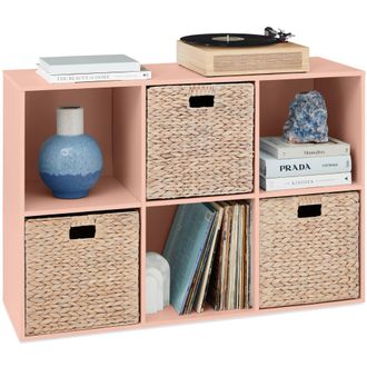 Best Choice Products 6-Cube Bookshelf, 13.5in Display Storage System, Organizer w/ Removable Back Panels