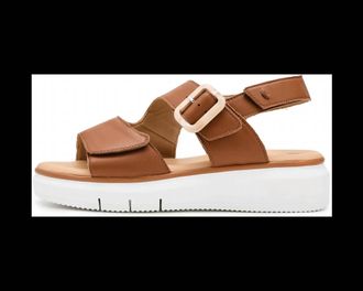 Eric Michael Womens Luisa Sandal In Cognac