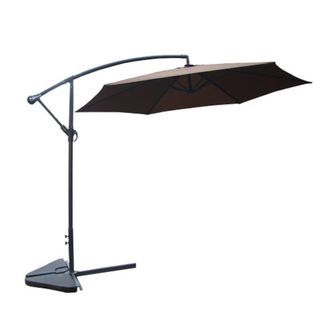 Concept Usine Parasol exc&eacute;ntrico &Oslash; 300 cm chocolate