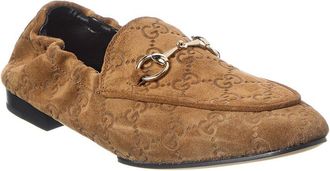 Gucci Jordaan Gg Suede Loafer