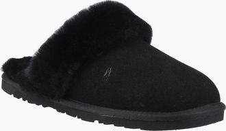 Hush Puppies Womens Samantha Womens Mule Slippers - Black - Size: 4