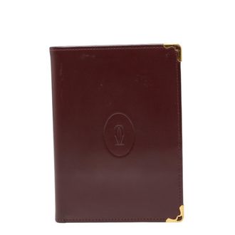 Cartier Bordeaux Wine Red Leather Bill Wallet (Bi-Fold) (Pre-Owned)