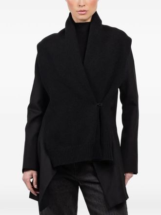 Ibrigu asymmetrical kimono jacket - Black
