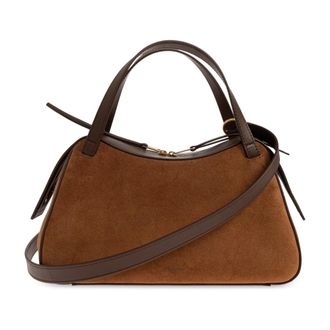 Jil Sander Tassen, Dames, Bruin, ONE Size, Su&egrave;de, Leren Handtas