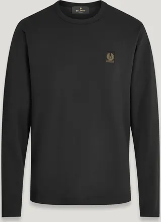 Belstaff Belstaff Long Sleeved T-shirt Mens Cotton Jersey Black Size XS