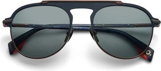 Etnia Barcelona Topock Polarized BLOG Mens Sunglasses Blue Size 55