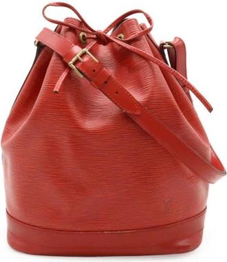 Louis Vuitton Pre-owned Bucket Bags, female, Red, Size: ONE SIZE Pre-owned Leather louis-vuitton-bags