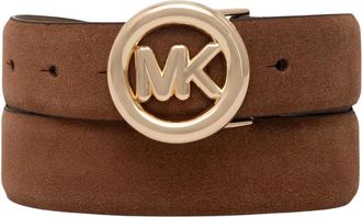 Michael Kors Su&egrave;de Western Riem - Dames - Accessoires - Bruin - Maat: S Su&egrave;de