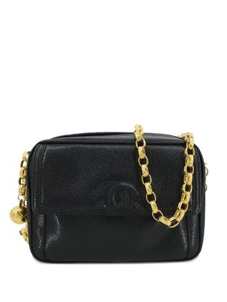 Chanel 1992 chain caviar mini bag - Black