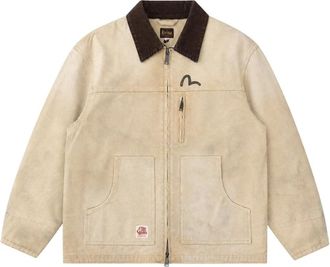 Evisu Caps - Heren - Zomerjassen - Beige - M - Jassen