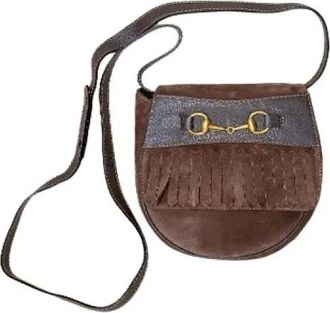 Gucci Pre-owned Cross Body Bags, female, Brown, Size: ONE SIZE Pre-owned Horsebit Fanny Pack