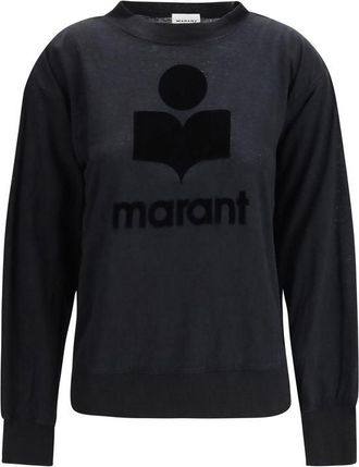 Isabel Marant Marant Etoile Zwarte Linnen Sweatshirt