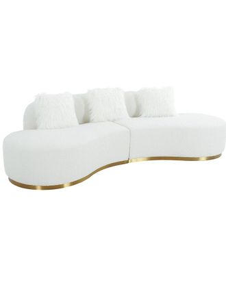 Pasargad Home Simona Modern Curved Sofa