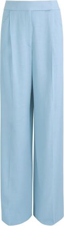 Veronica Beard Marbeau Wide-leg Woven Trousers - Blue - 12 (UK16 / XL)