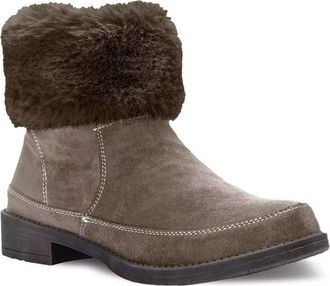 Prop&eacute;t Propet Tabitha Bootie Womens Brown Faux Fur Collar Ankle Boots RHS7025