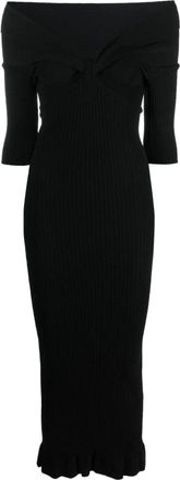 Philosophy di Lorenzo Serafini Maxi Jurken - Dames - Casual kleedjes - Zwart - M - Kleedjes
