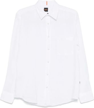 BOSS linen shirt - White