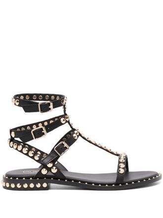 Ash Play01 studded leather sandals - Black