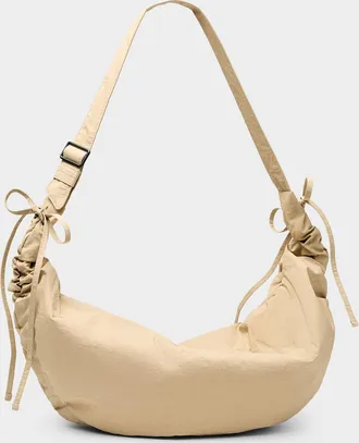 Le 31 Mens Large half-moon crisp fabric shoulder bag Imported from Seoul