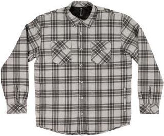 Burnside Long Sleeve Flannel Shirt in Grey/Steel at Nordstrom Rack, Size Xx-Large