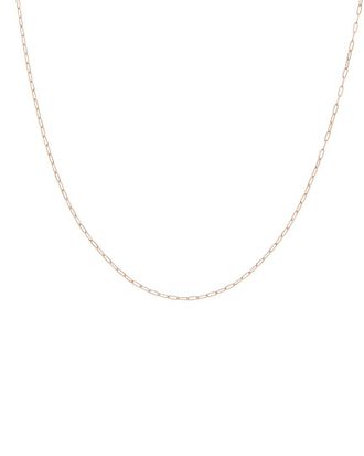 Italian Gold, Inc 10K Rose Gold 1.2Mm Solid Paperclip Necklace