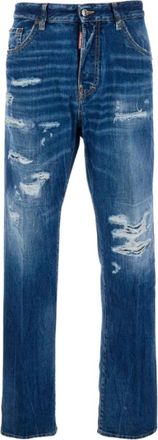 Dsquared2 Blue Mid Rise Jeans