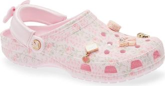 Crocs x LoveShackFancy Floral Classic Clog in Pink Milk at Nordstrom, Size 10 Womens