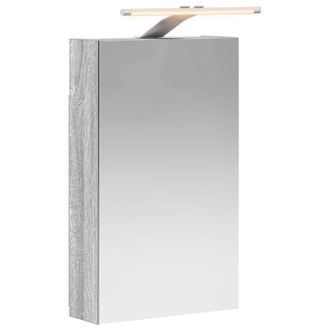 vidaXL Armario Con Espejo De Ba&ntilde;o Gris Sonoma 30 X 10,5 X 50 Cm Vidaxl