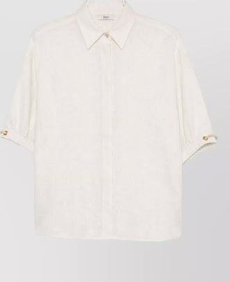Herno short sleeve shirt collared neck buttoned cuffs