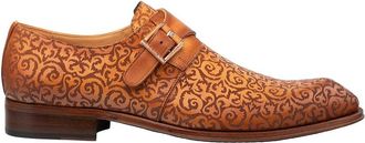 Mezlan Soria Laser-Print Monk Strap Leather Oxford