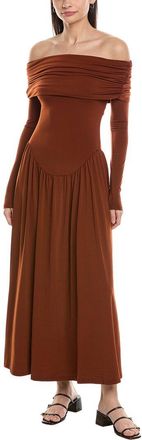 WeWoreWhat Off Shoulder Ruched Midi Dress