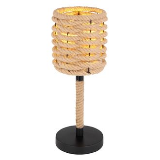 Globo Lighting L&aacute;mpara De Mesa - Halia - Natural - Metal - &Oslash; 17cm - E27