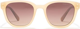 Kenneth Cole 52mm Square Sunglasses in Shiny Beige /Gradient Brown at Nordstrom Rack