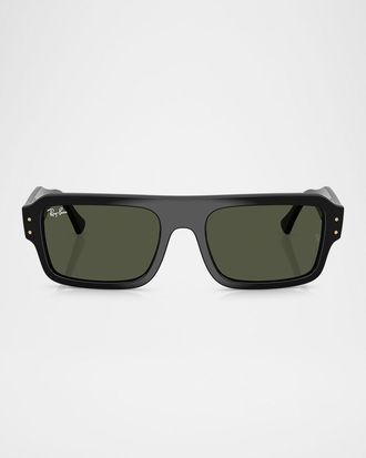 Ray-Ban RB4454 Acetate Rectangular Sunglasses