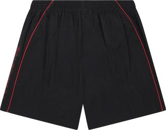 Balenciaga Streamlined Polyamide Jogger Shorts - Black