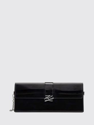 Karl Lagerfeld K/Soir&eacute;e Acrylic Clutch with Monogram and Chain Handle