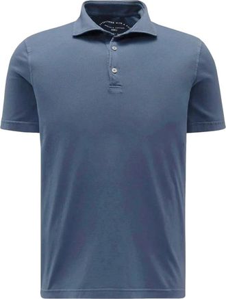 Fedeli Zero Polo - Heren - Polos - Blauw - M - Katoen - Tops