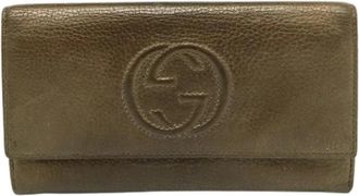 Gucci Pre-owned Soho Continental Portemonnee - Dames - Vintage Accessoires - Bruin - ONE Size - Leer - Vintage