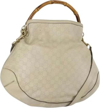 Gucci Pre-owned Handbags, female, Beige, Size: ONE SIZE Pre-owned Vintage Handbag