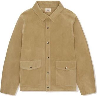 Fortela Welder Suede Leather Jacket in Beige at Nordstrom, Size 46 Eu