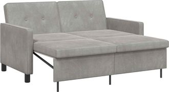 vidaXL Sof&aacute; Cama Gris Claro 154 X 94,5 X 80,5 Cm Tela Vidaxl
