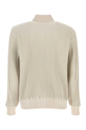 Homme Pliss&eacute; Issey Miyake Mens Ivory Polyester Bomber Jacket 41 Giubbini