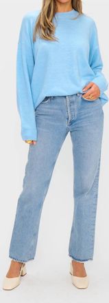 Show me your Mumu Feel Good Knit Sweater In Blue Me Away